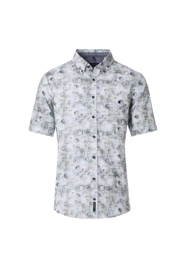 Повседневная рубашка с коротким рукавом и принтом повседневный крой Casamoda, бежевый
Повседневная рубашка с коротким рукавом и принтом повседневный крой Casamoda, бежевый