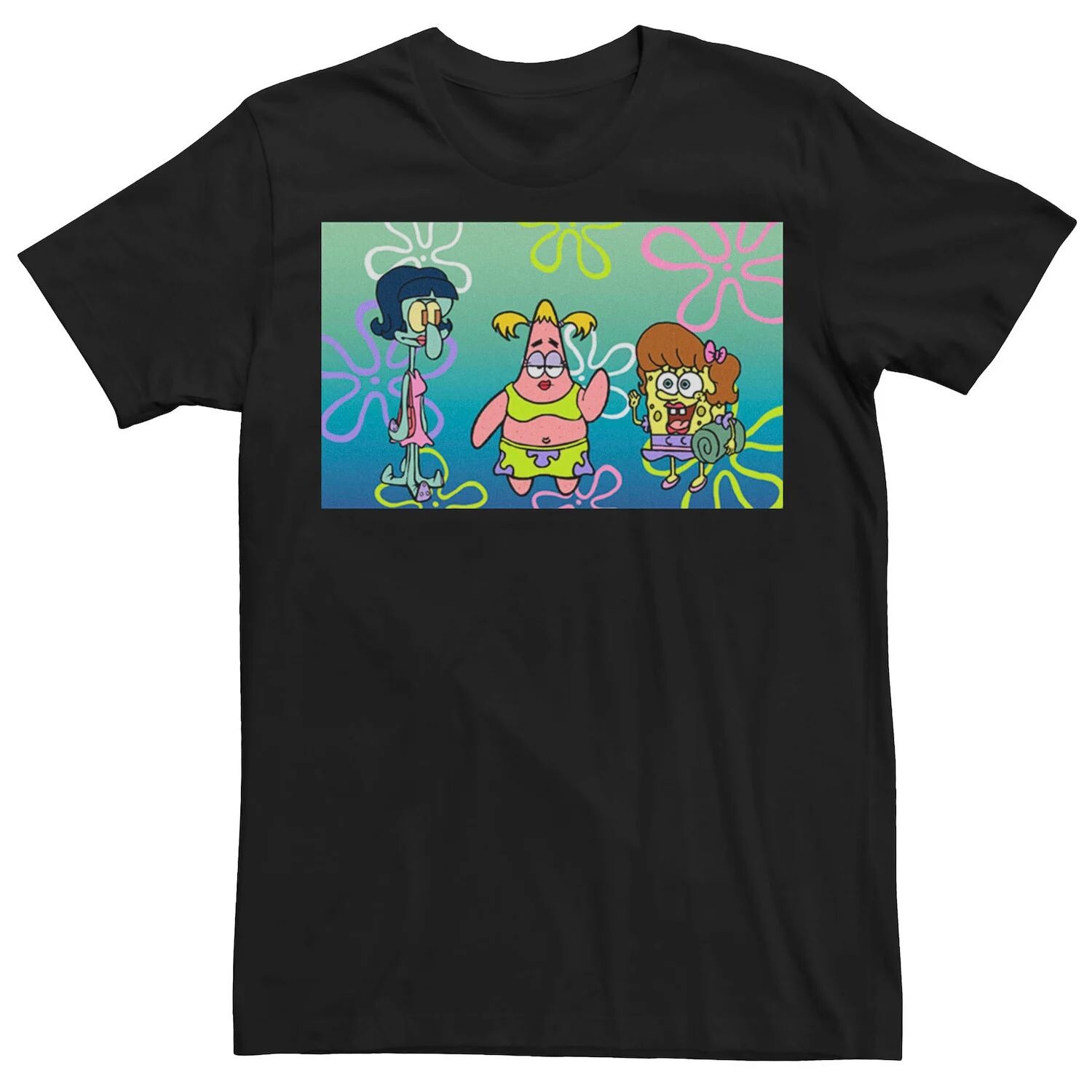 Мужская футболка с изображением Губки Боба и квадратными штанами для девочек, футболка с ночным портретом Licensed Character
Мужская футболка с изображением Губки Боба и квадратными штанами для девочек, футболка с ночным портретом Licensed Character