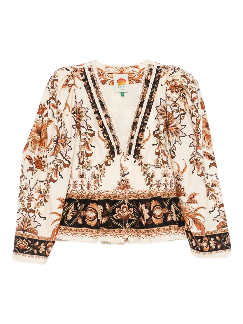 Рубашка с цветочным принтом Farm Rio, нейтральный
Рубашка с цветочным принтом Farm Rio, нейтральный