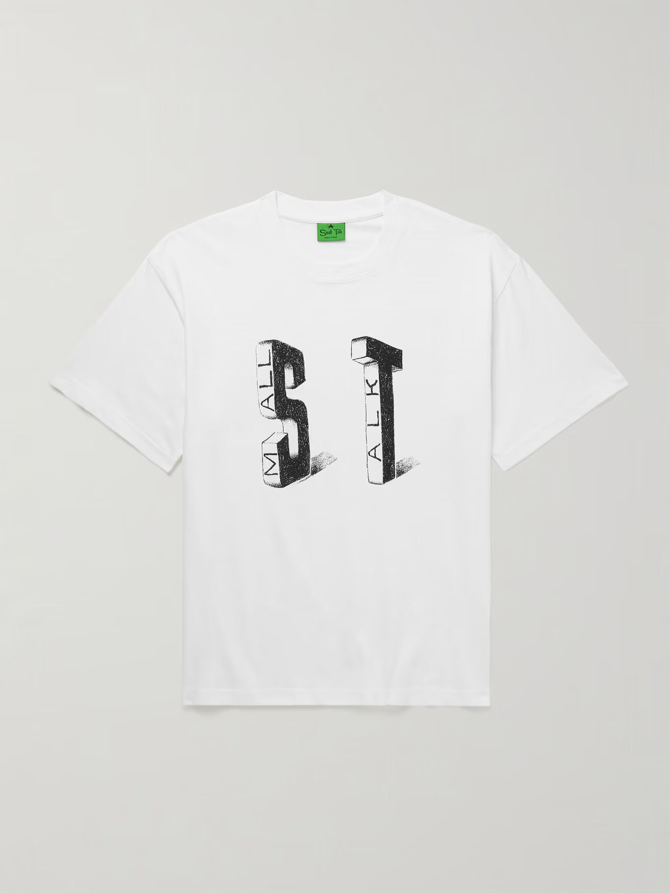 Футболка из хлопкового джерси с логотипом SMALL TALK, белый
Футболка из хлопкового джерси с логотипом SMALL TALK, белый