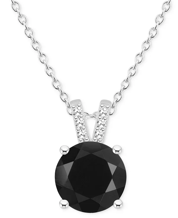 Ожерелье с подвеской 18 дюймов из стерлингового серебра (также из оникса) с лабрадоритом и бриллиантами Macy'S, onyx
Ожерелье с подвеской 18 дюймов из стерлингового серебра (также из оникса) с лабрадоритом и бриллиантами Macy'S, onyx