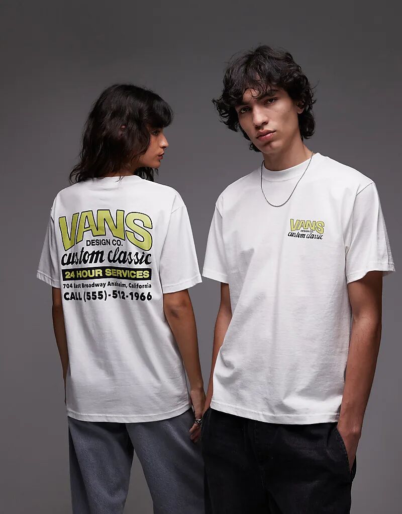 Футболка Vans с графическим принтом на спине, белая
Футболка Vans с графическим принтом на спине, белая