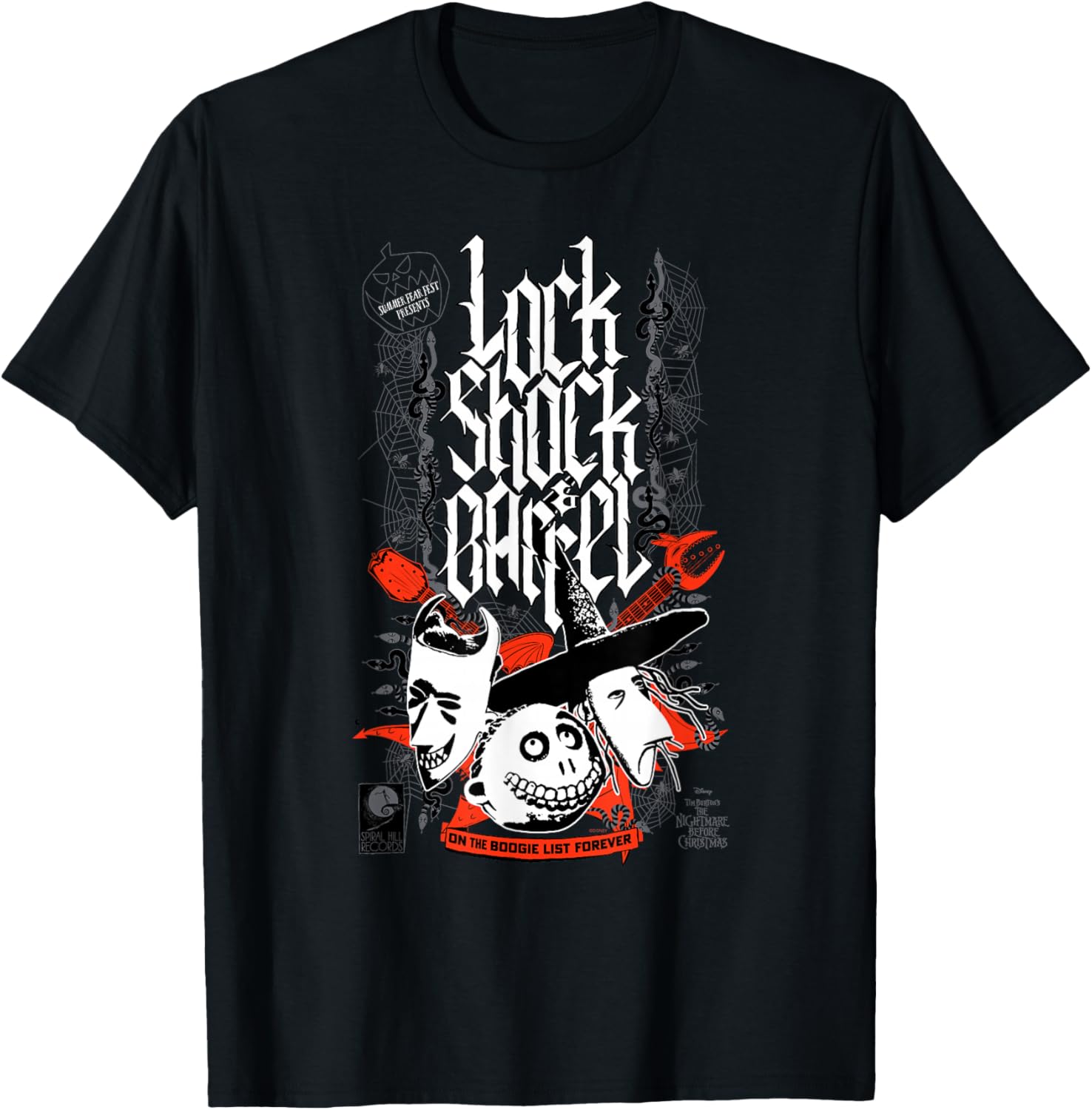 Футболка Shock Barrel Rock Shock Barrel с изображением фильма Тима Бертона «Кошмар перед Рождеством», черная Disney
Футболка Shock Barrel Rock Shock Barrel с изображением фильма Тима Бертона «Кошмар перед Рождеством», черная Disney