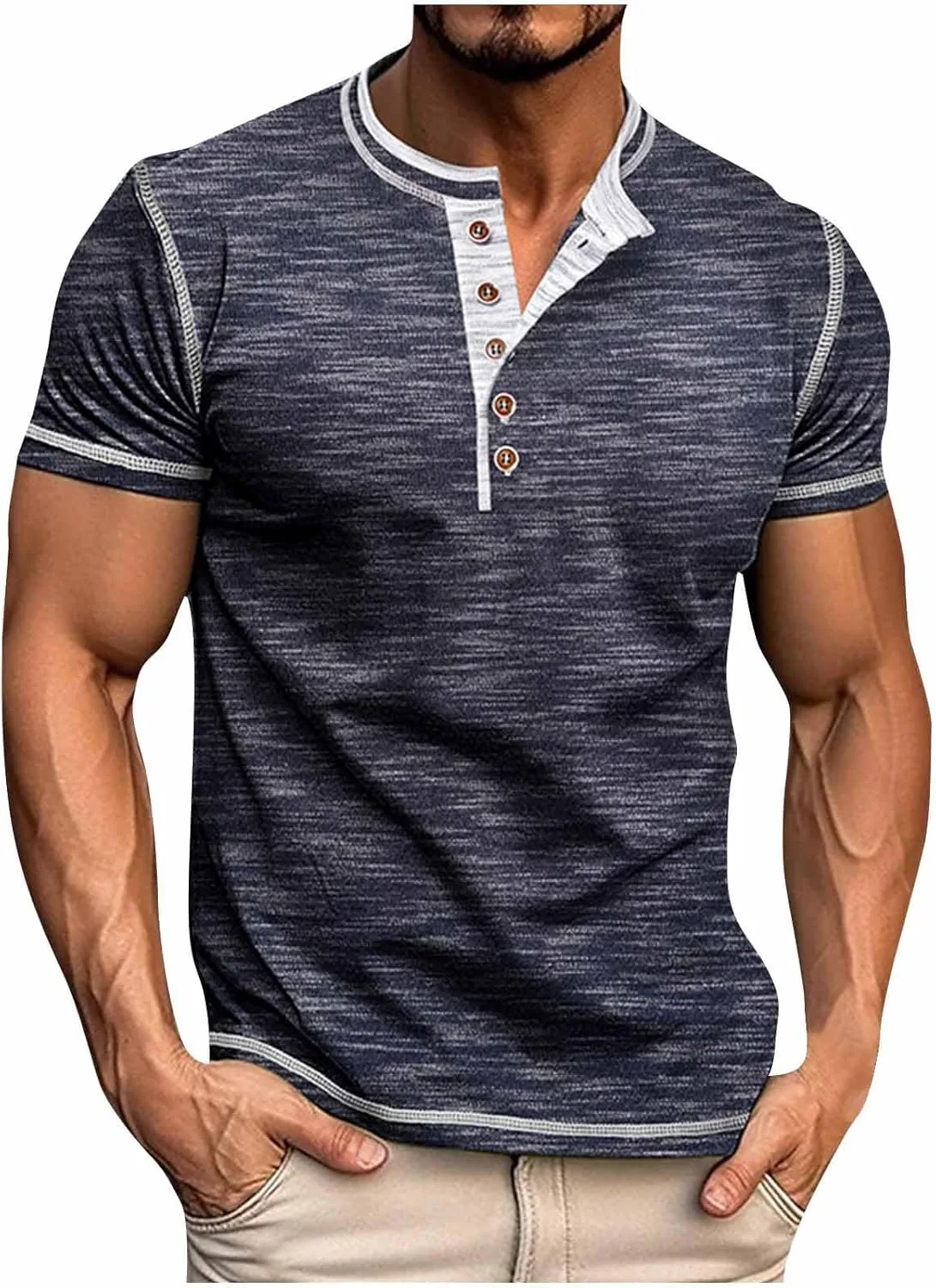 Мужская футболка Henley с коротким рукавом Casual Basic Cambkatl
Мужская футболка Henley с коротким рукавом Casual Basic Cambkatl