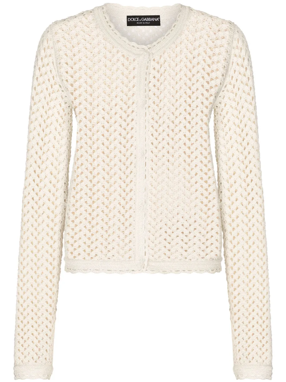 Кардиган в технике кроше DOLCE & GABBANA, нейтральный
Кардиган в технике кроше DOLCE & GABBANA, нейтральный