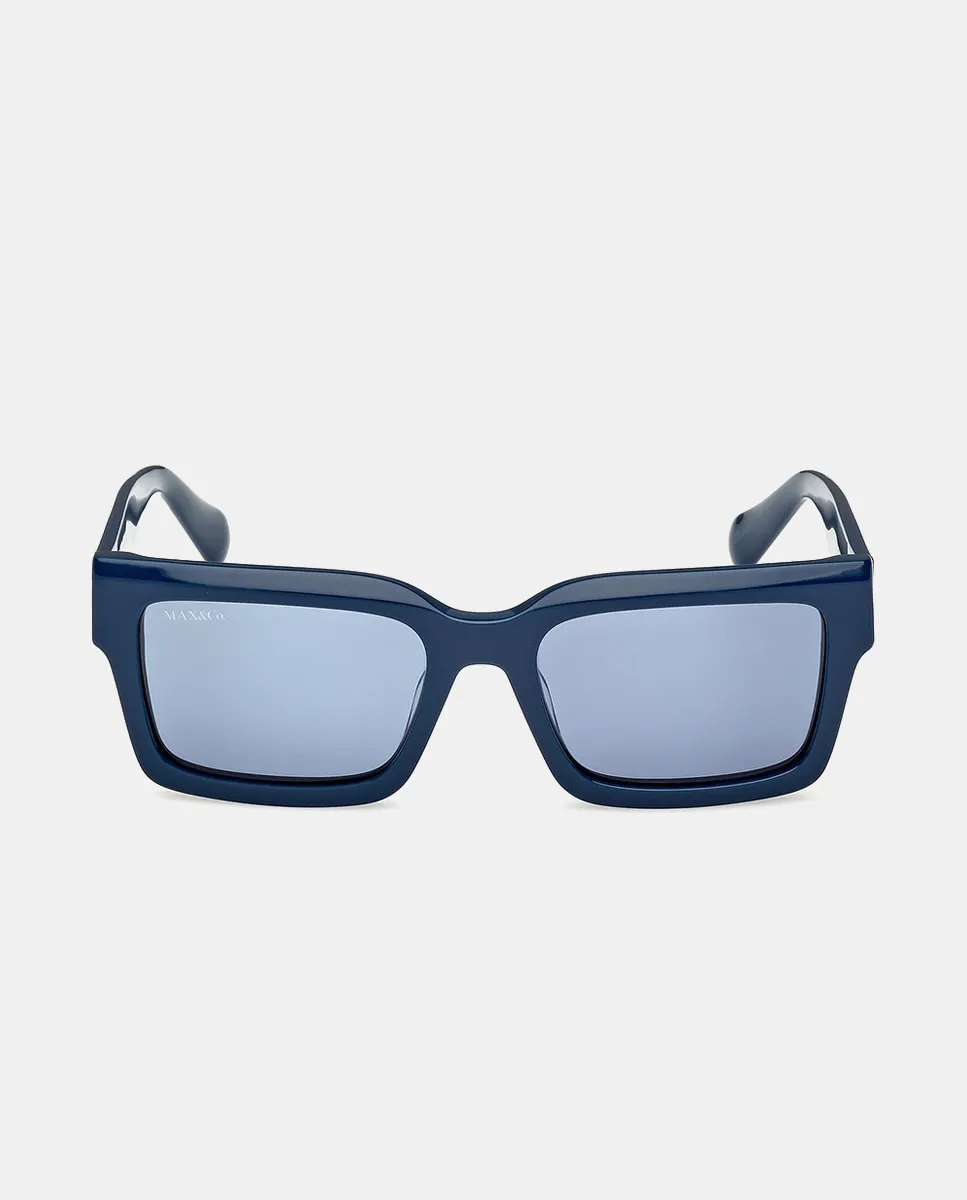 Женские прямоугольные солнцезащитные очки из ацетата Max&Co, синий
Женские прямоугольные солнцезащитные очки из ацетата Max&Co, синий