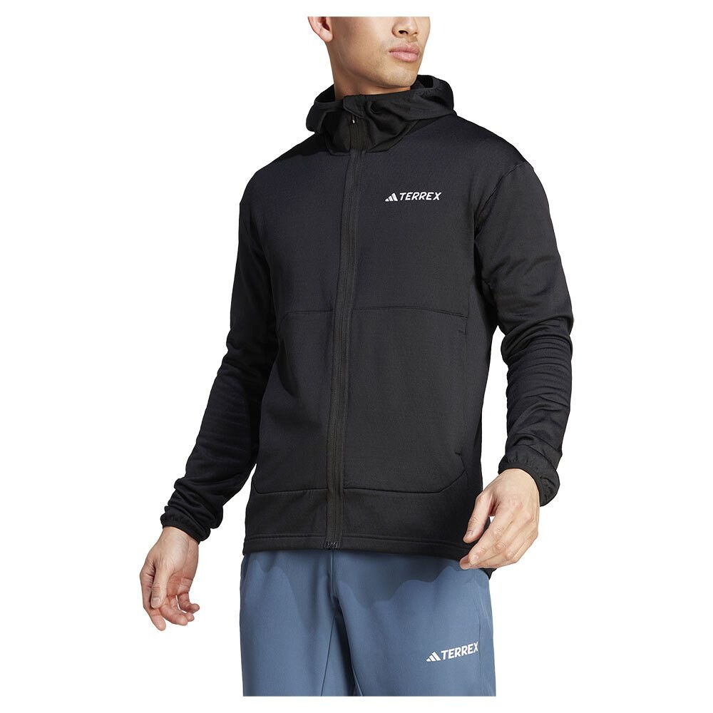 Флис adidas Terrex Xperior Light full zip, черный 
Флис adidas Terrex Xperior Light full zip, черный