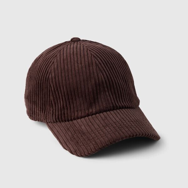 Вельветовая бейсболка Gap, коричневый 
Вельветовая бейсболка Gap, коричневый