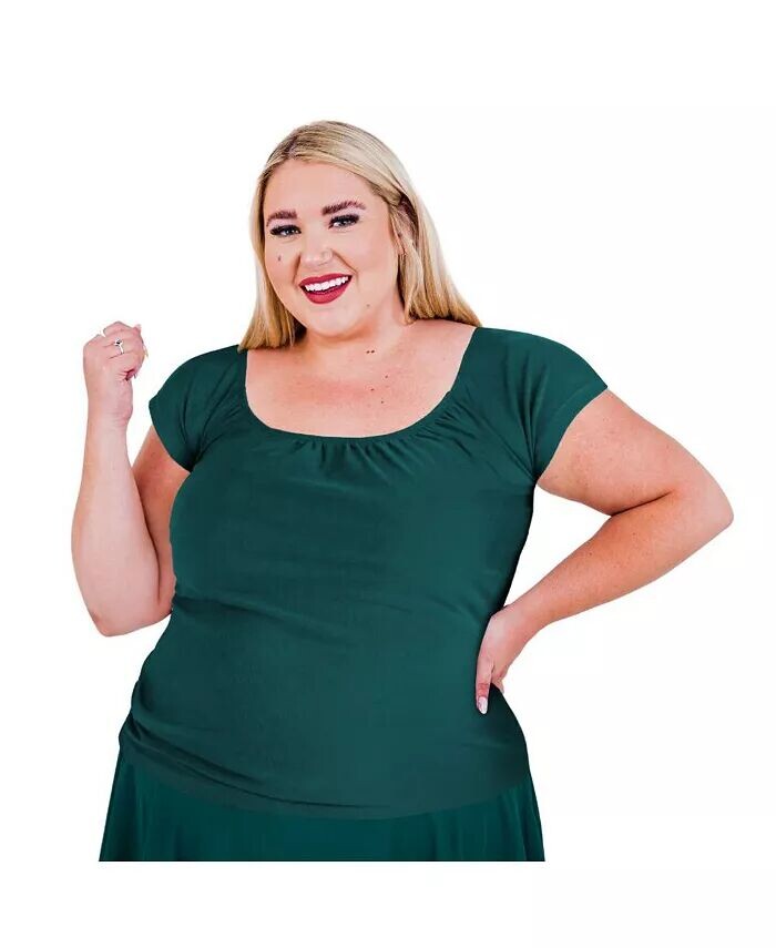 Укороченный топ для плавания больших размеров Zoey Calypsa, зеленый
Укороченный топ для плавания больших размеров Zoey Calypsa, зеленый