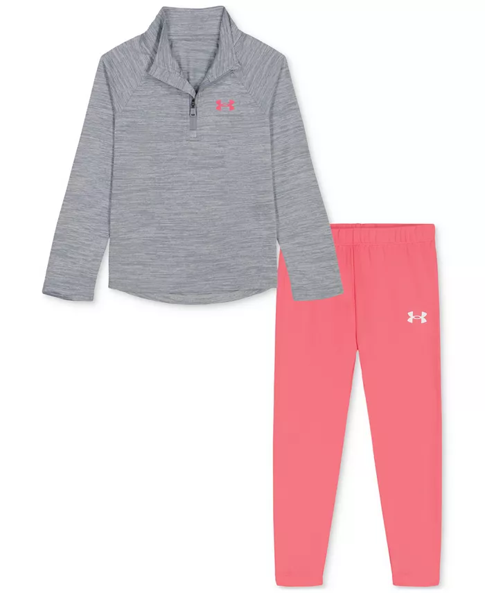 Комплект из 2 предметов: толстовка с молнией 1/4 и леггинсы Twist Tech для малышей и маленьких девочек Under Armour, мультиколор
Комплект из 2 предметов: толстовка с молнией 1/4 и леггинсы Twist Tech для малышей и маленьких девочек Under Armour, мультиколор