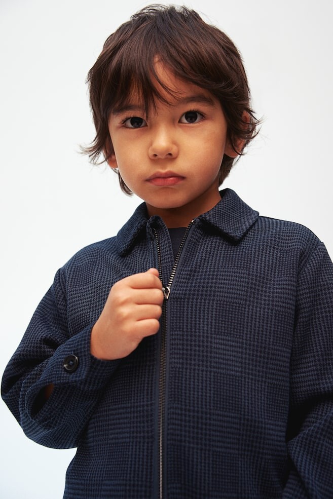 Верхняя рубашка из жаккардового трикотажа H&M, синий
Верхняя рубашка из жаккардового трикотажа H&M, синий