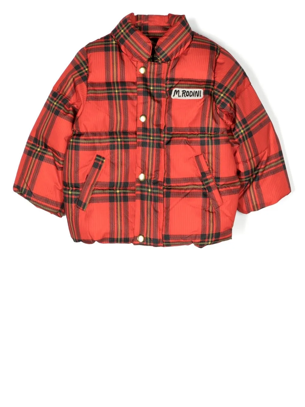 Пуховик в клетку Mini Rodini, красный
Пуховик в клетку Mini Rodini, красный