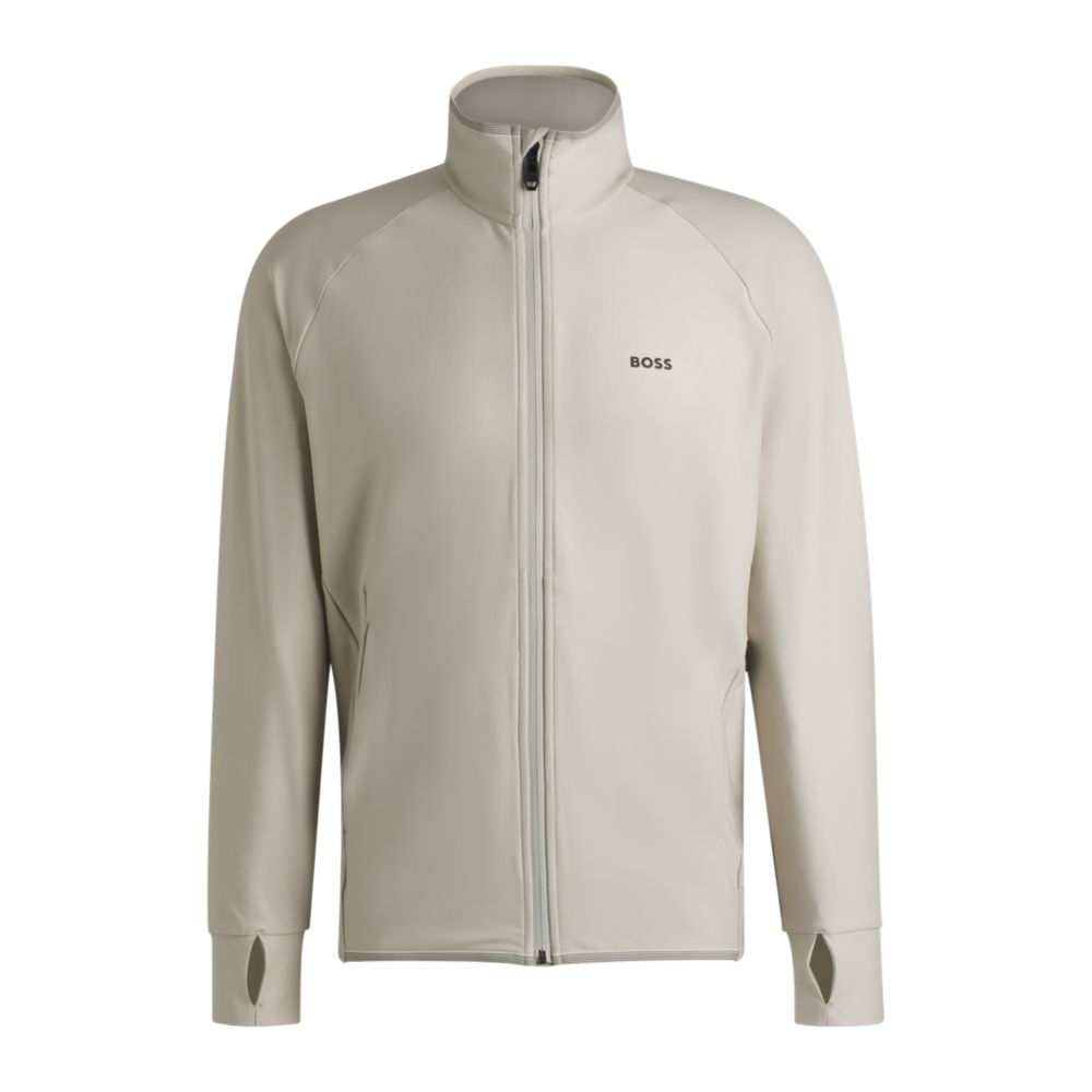 Толстовка на молнии с декоративным светоотражающим логотипом BOSS, светло-бежевый
Толстовка на молнии с декоративным светоотражающим логотипом BOSS, светло-бежевый