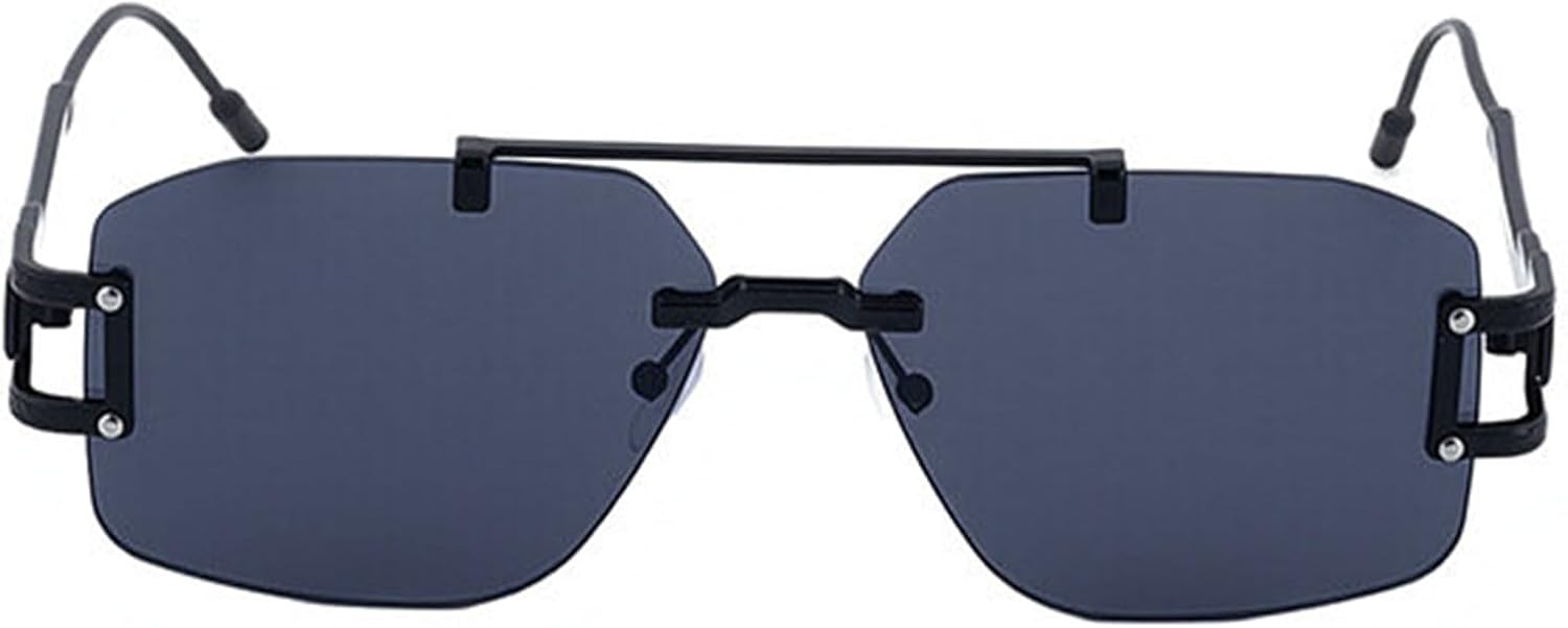 Willochra Роскошные квадратные солнцезащитные очки без оправы для женщин, модные, увеличенного размера, винтажные, летние, с градиентным переходом, для мужчин, очки-пилот, защита от УФ-излучения UV400, C1
Willochra Роскошные квадратные солнцезащитные очки без оправы для женщин, модные, увеличенного размера, винтажные, летние, с градиентным переходом, для мужчин, очки-пилот, защита от УФ-излучения UV400, C1