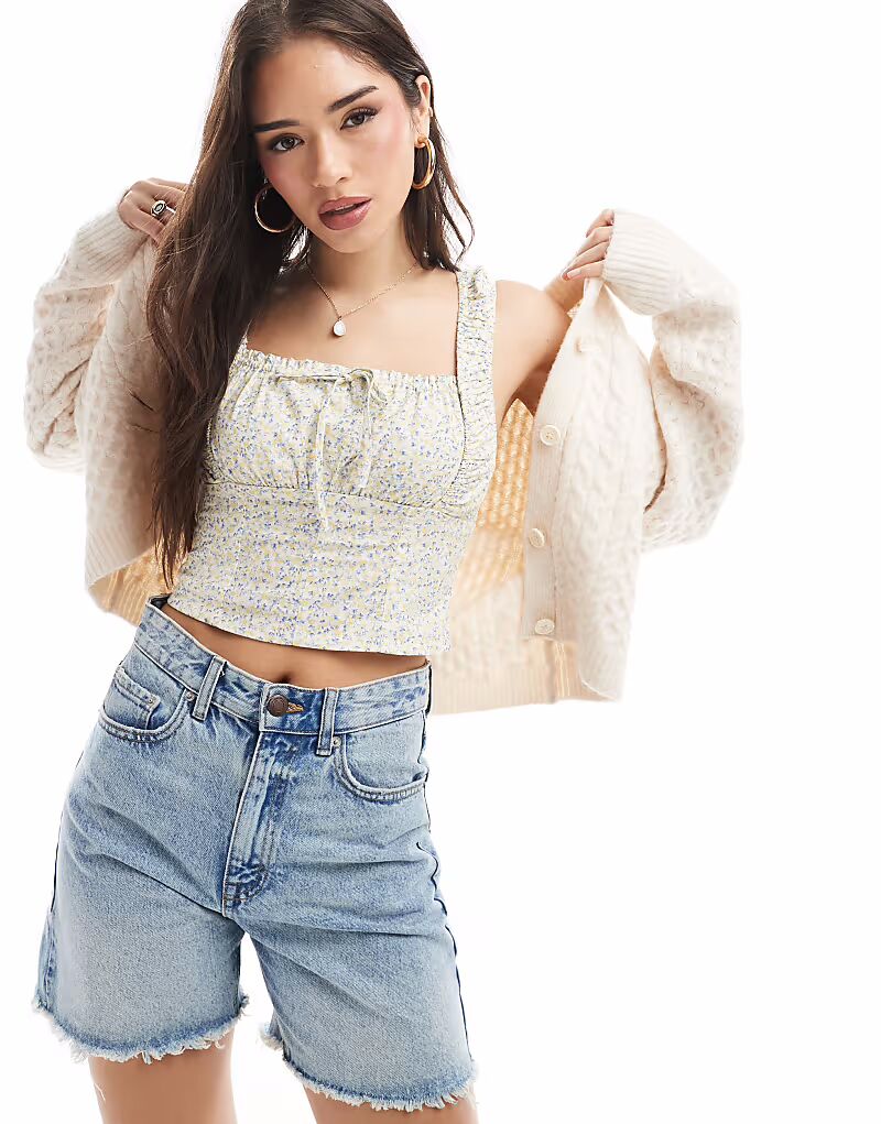 Топ Cotton:On Ella corset top in multi
Топ Cotton:On Ella corset top in multi