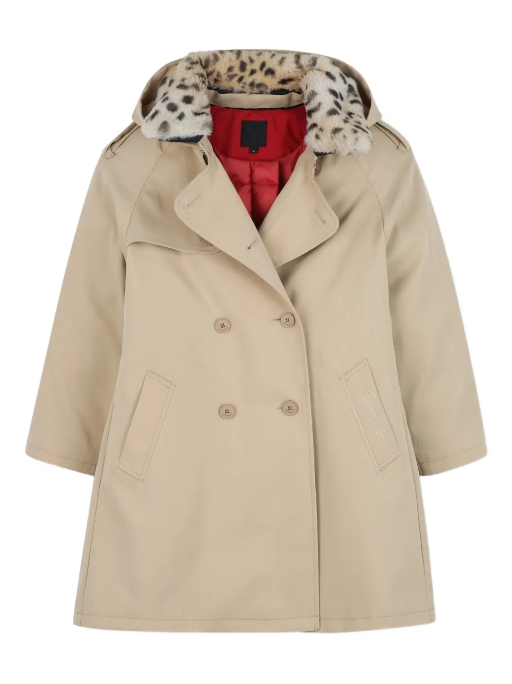 Тренч с капюшоном Givenchy Kids, нейтральный
Тренч с капюшоном Givenchy Kids, нейтральный