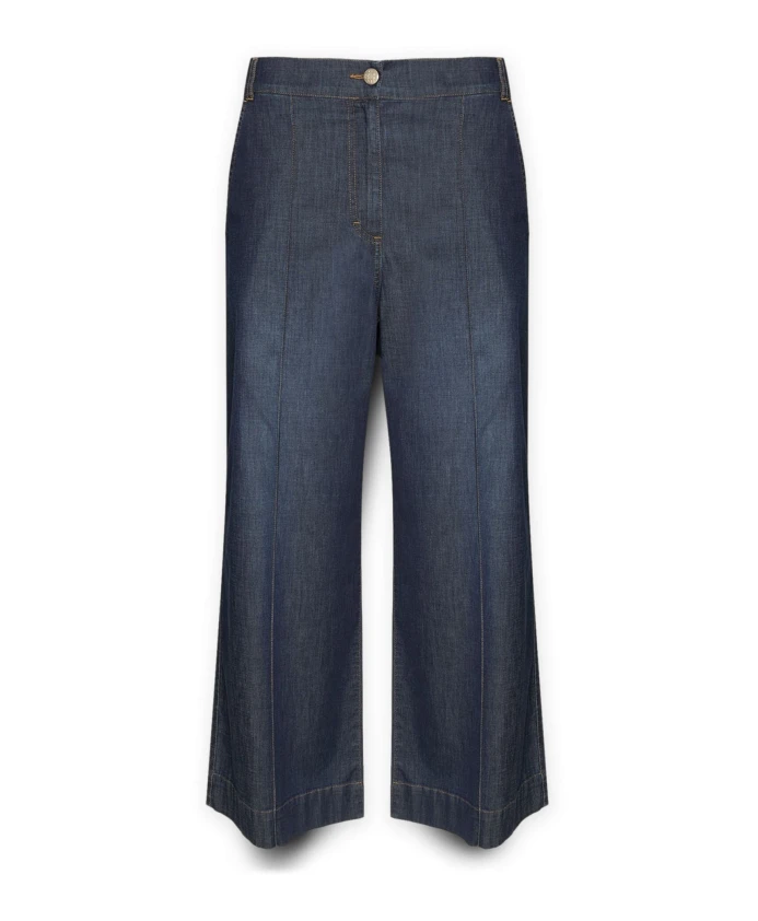 Укороченные джинсы из шамбре Elena Mirã², синий
Укороченные джинсы из шамбре Elena Mirã², синий