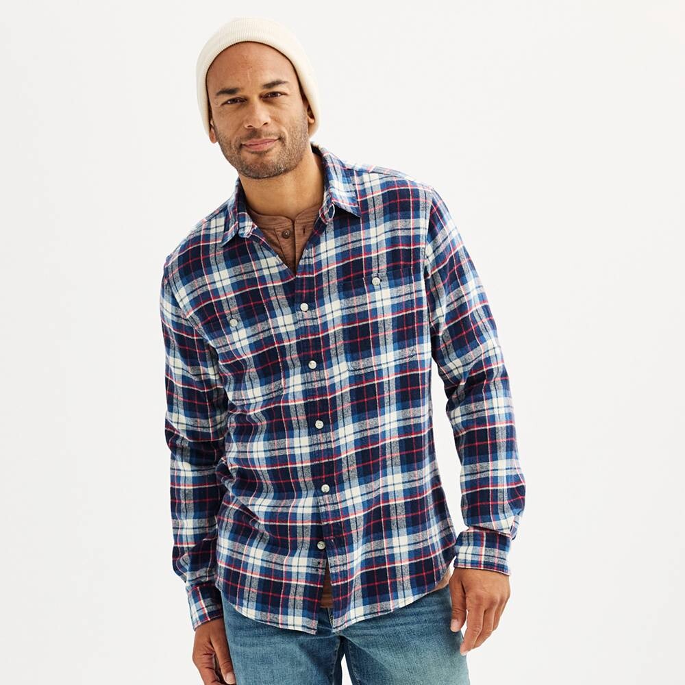 Мужская фланелевая рубашка на пуговицах Sonoma Goods For Life, цвет Blue Pink Plaid
Мужская фланелевая рубашка на пуговицах Sonoma Goods For Life, цвет Blue Pink Plaid