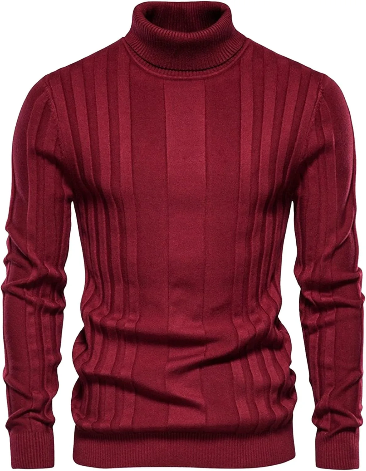 Мужской свитер Slim Fit с высоким воротником и рельефной вязкой
Мужской свитер Slim Fit с высоким воротником и рельефной вязкой