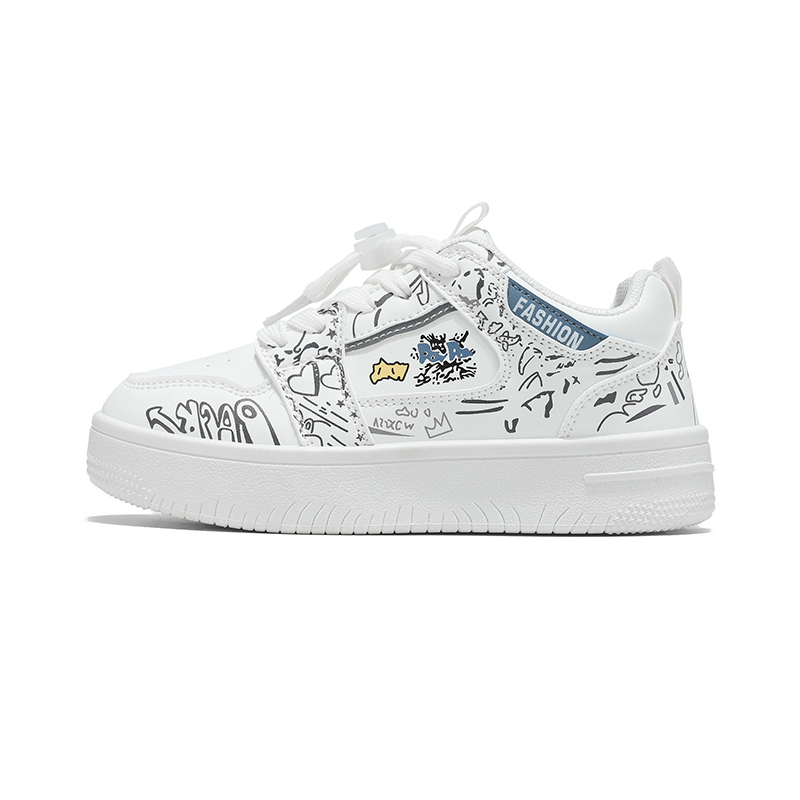 Антискользящие износостойкие детские скейтерские кроссовки Kids' KINDDOG, белый 
Антискользящие износостойкие детские скейтерские кроссовки Kids' KINDDOG, белый