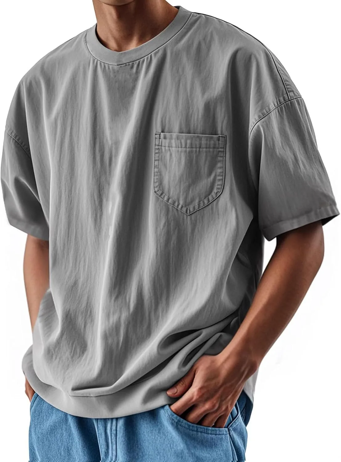 Мужская футболка с коротким рукавом и карманом, Casual, Loose XDFVC
Мужская футболка с коротким рукавом и карманом, Casual, Loose XDFVC