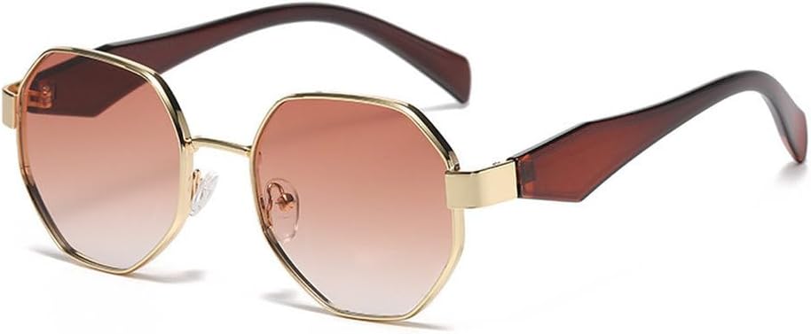 Модные многоугольные солнцезащитные очки для женщин и мужчин, стильные очки в металлической оправе для вождения, солнцезащитные очки для отдыха на природе HYYZZC, Gold Brown
Модные многоугольные солнцезащитные очки для женщин и мужчин, стильные очки в металлической оправе для вождения, солнцезащитные очки для отдыха на природе HYYZZC, Gold Brown