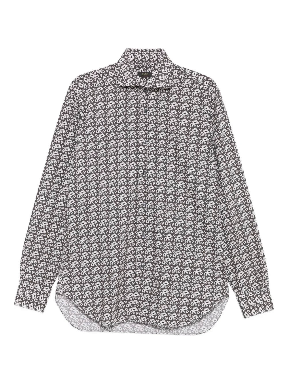 Рубашка с цветочным принтом Barba, черный
Рубашка с цветочным принтом Barba, черный