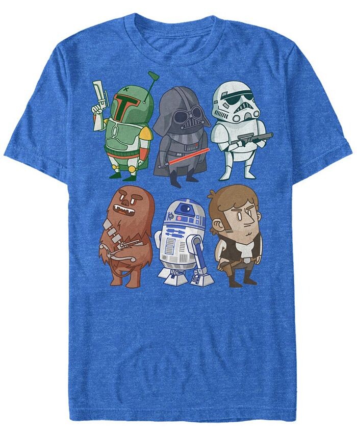 Мужская классическая футболка с короткими рукавами с милыми героями мультфильмов «Звездные войны» Fifth Sun, синий
Мужская классическая футболка с короткими рукавами с милыми героями мультфильмов «Звездные войны» Fifth Sun, синий