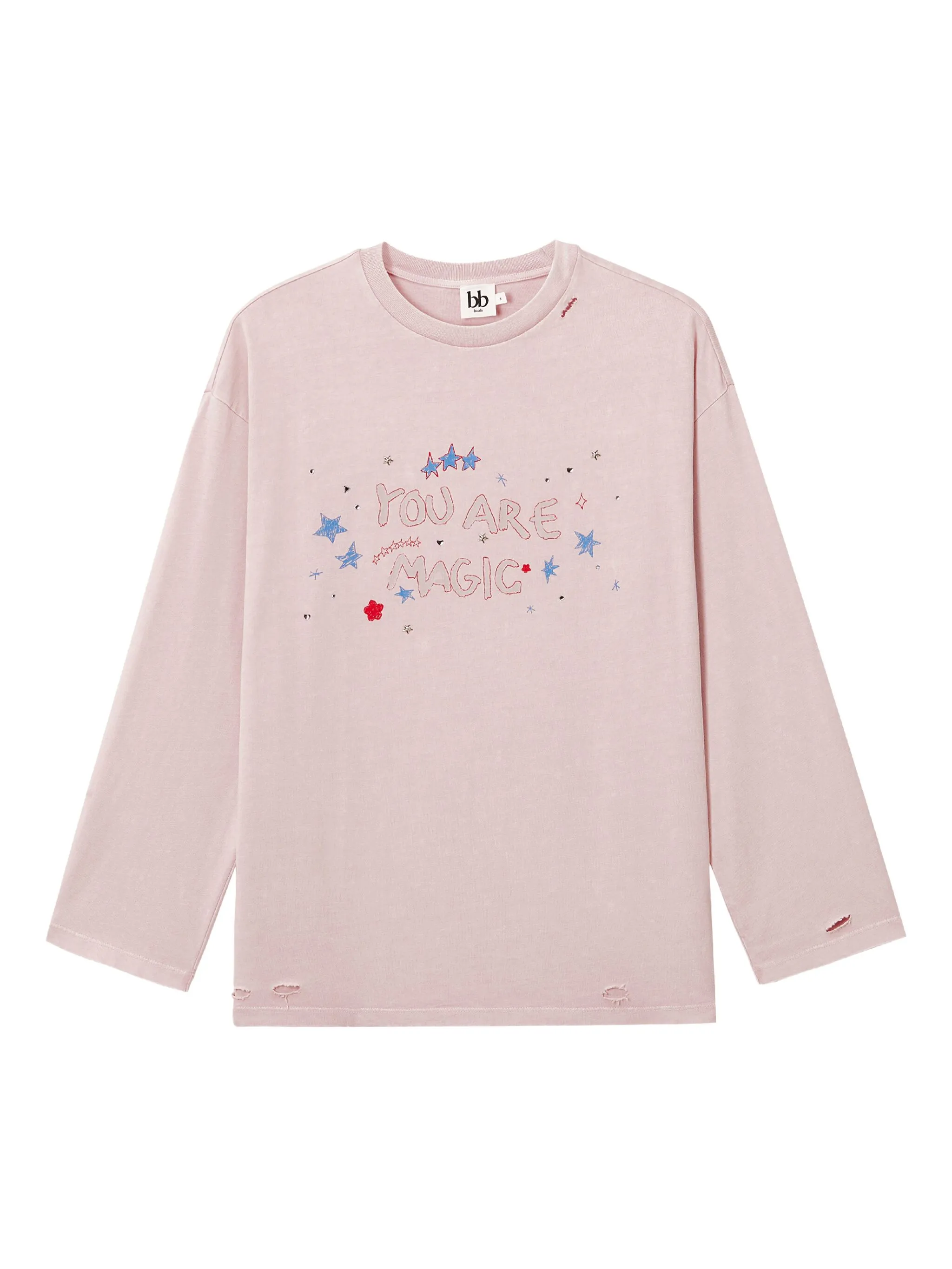 Лонгслив с эффектом потертости B+Ab, розовый
Лонгслив с эффектом потертости B+Ab, розовый