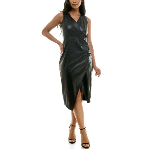 Женское платье из искусственной кожи с запахом спереди Nina Leonard, черный
Женское платье из искусственной кожи с запахом спереди Nina Leonard, черный