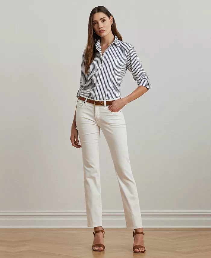 Джинсы прямого кроя со средней посадкой, стандартной и укороченной длины, 0P-22WL Lauren Ralph Lauren, белый
Джинсы прямого кроя со средней посадкой, стандартной и укороченной длины, 0P-22WL Lauren Ralph Lauren, белый