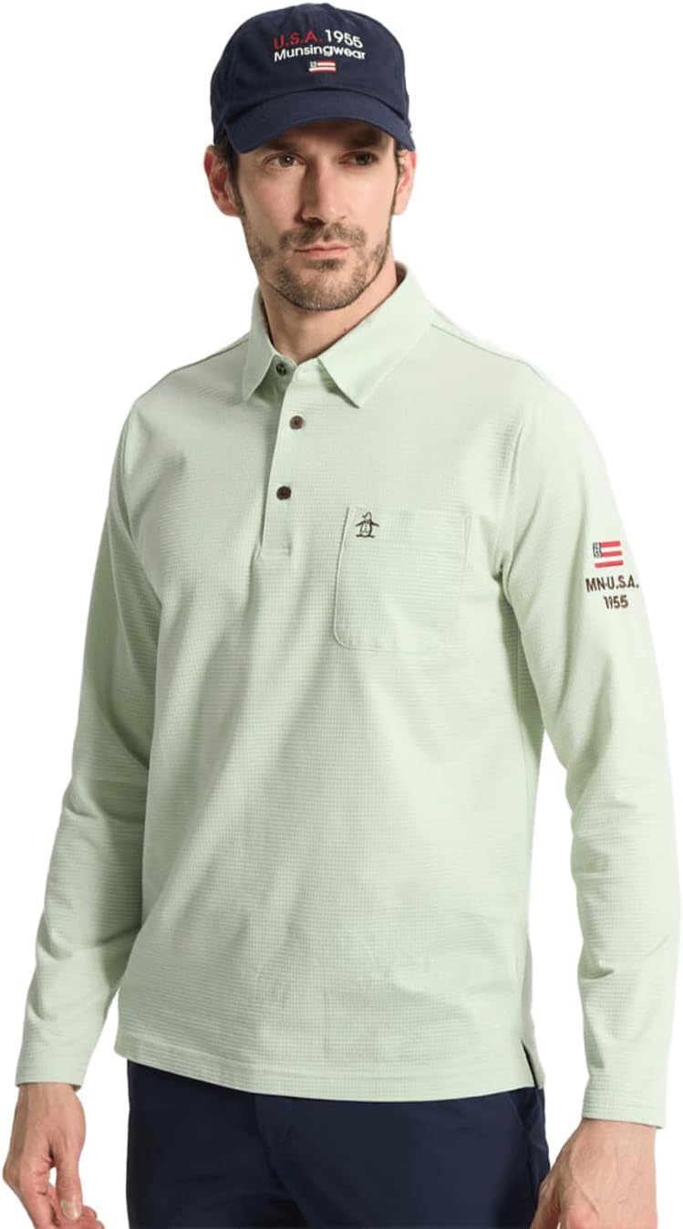 Поло с длинными рукавами и воротником в клетку «гусиная лапка» Munsingwear, изумрудный
Поло с длинными рукавами и воротником в клетку «гусиная лапка» Munsingwear, изумрудный