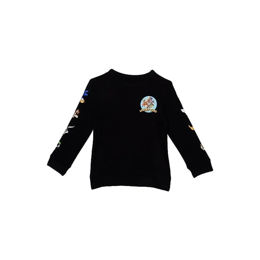 Детский вязаный свитер Chaser Looney Toons, черный, эластичный, с круглым вырезом, GBO241
Детский вязаный свитер Chaser Looney Toons, черный, эластичный, с круглым вырезом, GBO241