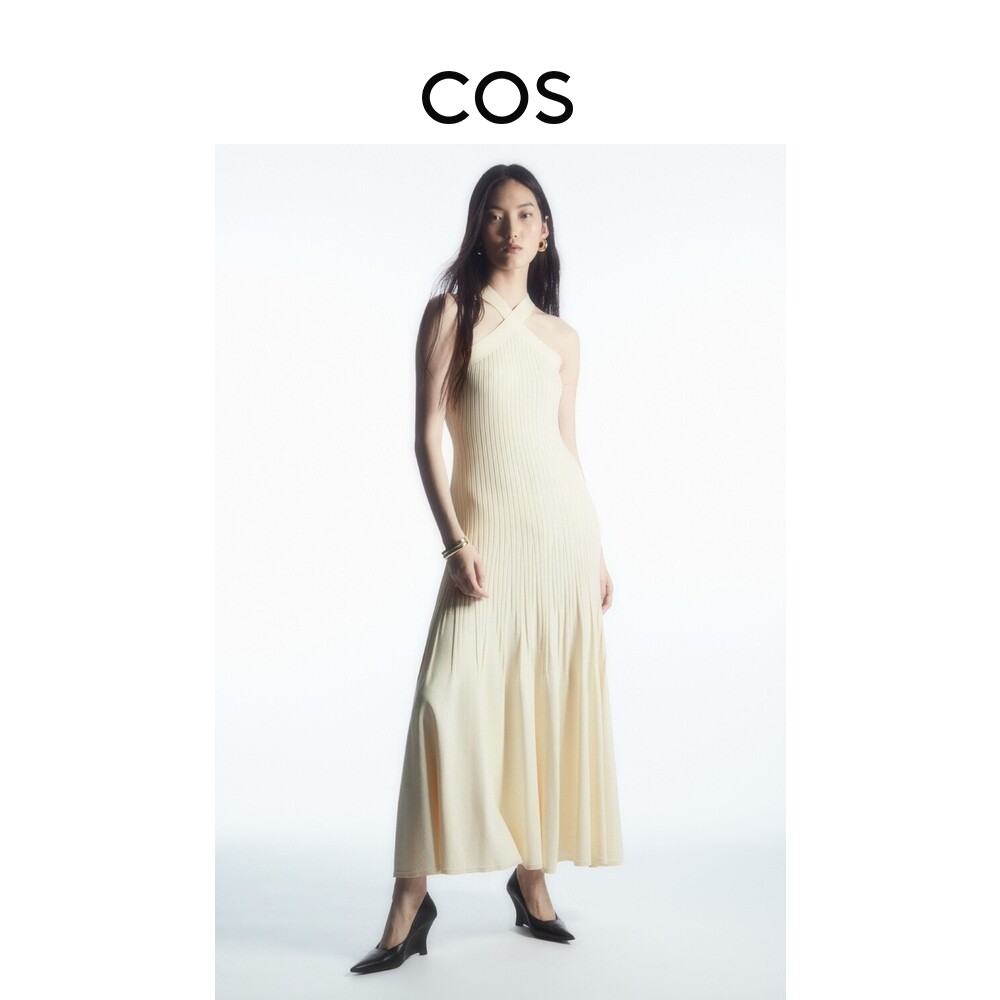 Женское стандартное трикотажное платье Cos в рубчик, белый
Женское стандартное трикотажное платье Cos в рубчик, белый