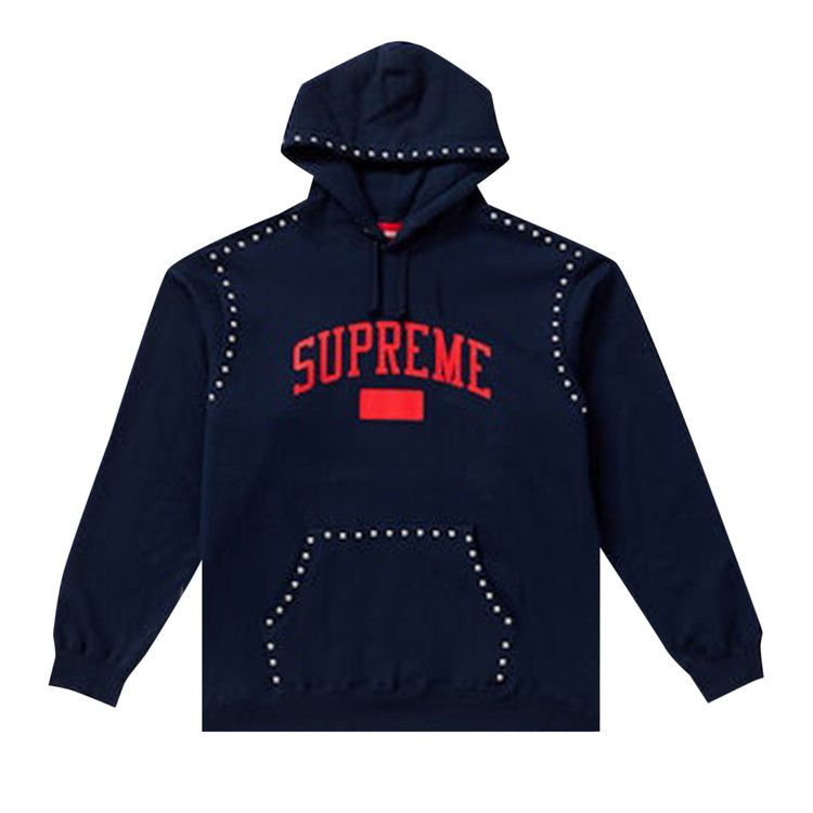 Толстовка Supreme Studded Hooded Sweatshirt, Navy
Толстовка Supreme Studded Hooded Sweatshirt, Navy