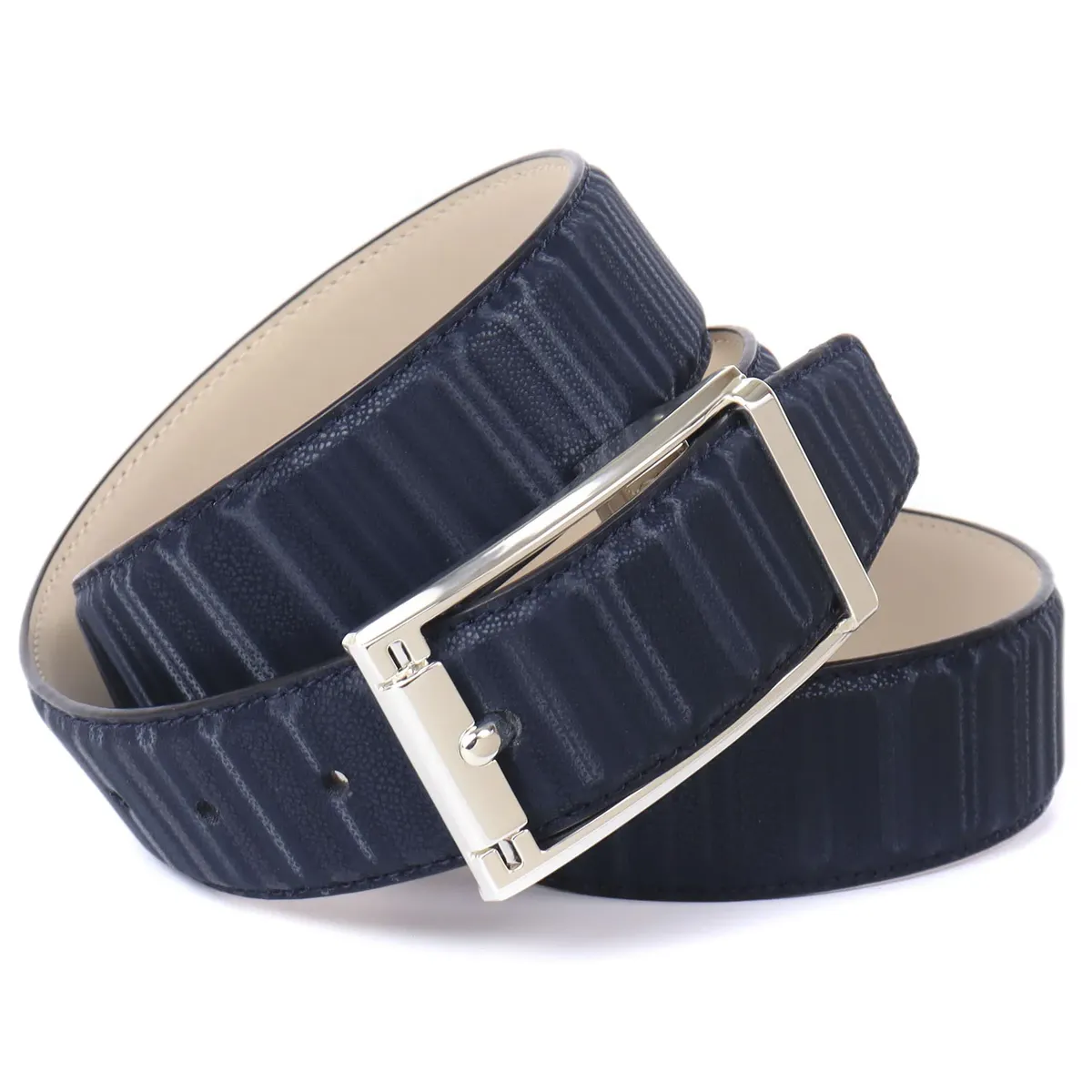 Кожаный ремень Anthoni Crown с мерцающим 3D-эффектом, синий
Кожаный ремень Anthoni Crown с мерцающим 3D-эффектом, синий