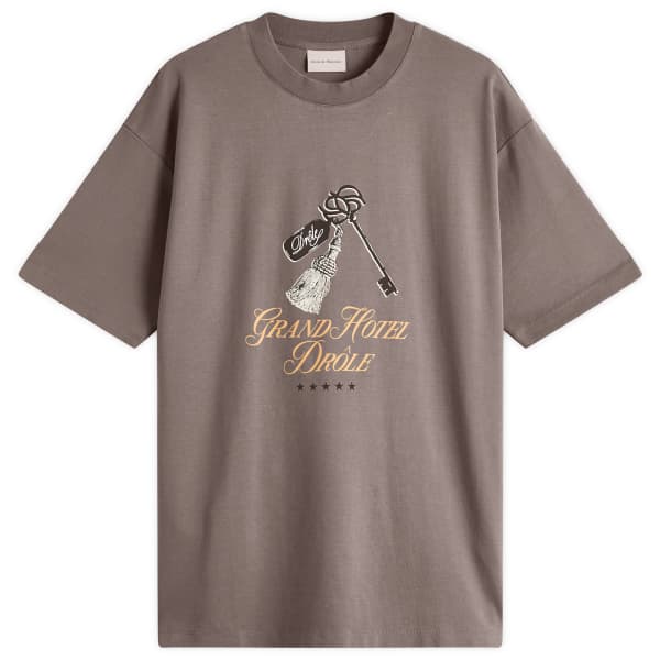 Футболка Гранд-отеля Drôle De Monsieur, цвет taupe 
Футболка Гранд-отеля Drôle De Monsieur, цвет taupe