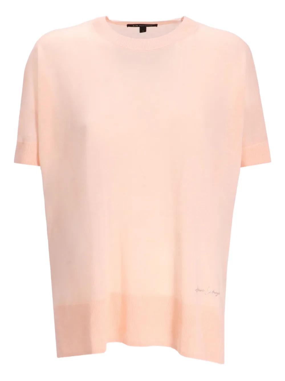 Футболка с декоративной строчкой Armani Exchange, розовый
Футболка с декоративной строчкой Armani Exchange, розовый