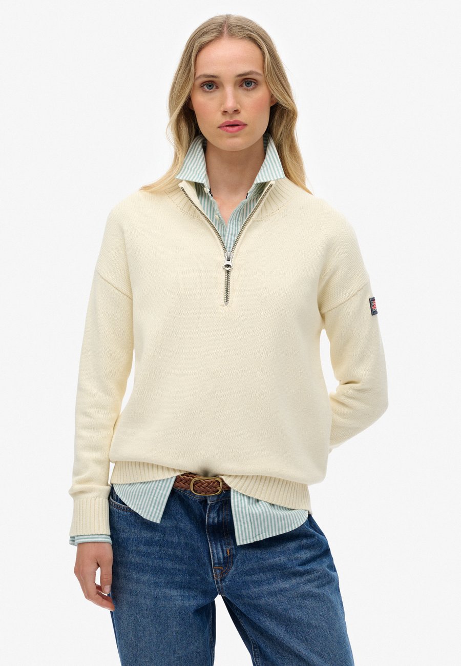 Джемпер Superdry & Co SLOUCHY HALF ZIP, Natural White/Beige
Джемпер Superdry & Co SLOUCHY HALF ZIP, Natural White/Beige