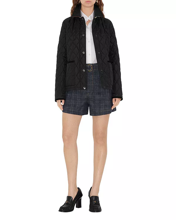 Стеганая нейлоновая куртка Burberry, черный
Стеганая нейлоновая куртка Burberry, черный