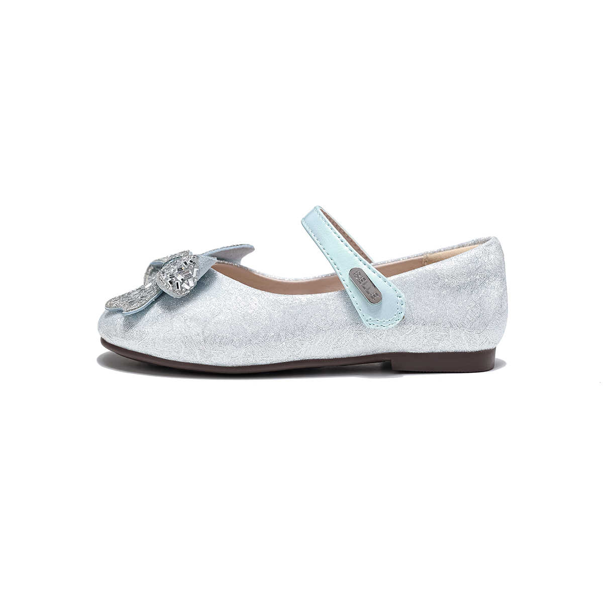 Износостойкие, легкие, амортизирующие, низкие туфли с кристаллами/стразами для детей BELLE, синий 
Износостойкие, легкие, амортизирующие, низкие туфли с кристаллами/стразами для детей BELLE, синий