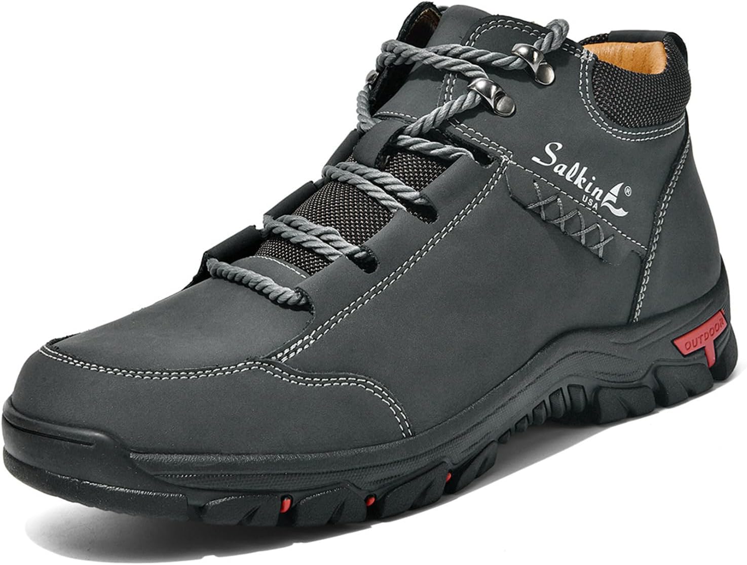 Мужские кожаные ботинки Chukka с круглым носком, на шнуровке, модные, дышащие, комфортные, средней высоты, с противоскользящей подошвой, для походов, вождения и прогулок на открытом воздухе Nxnbhsl, серый
Мужские кожаные ботинки Chukka с круглым носком, на шнуровке, модные, дышащие, комфортные, средней высоты, с противоскользящей подошвой, для походов, вождения и прогулок на открытом воздухе Nxnbhsl, серый