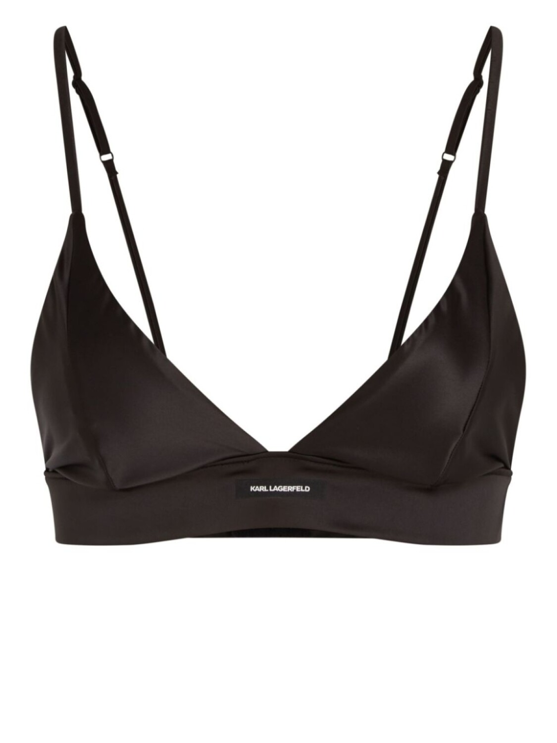 Бюстгальтер с треугольными чашками и логотипом Karl Lagerfeld, черный
Бюстгальтер с треугольными чашками и логотипом Karl Lagerfeld, черный