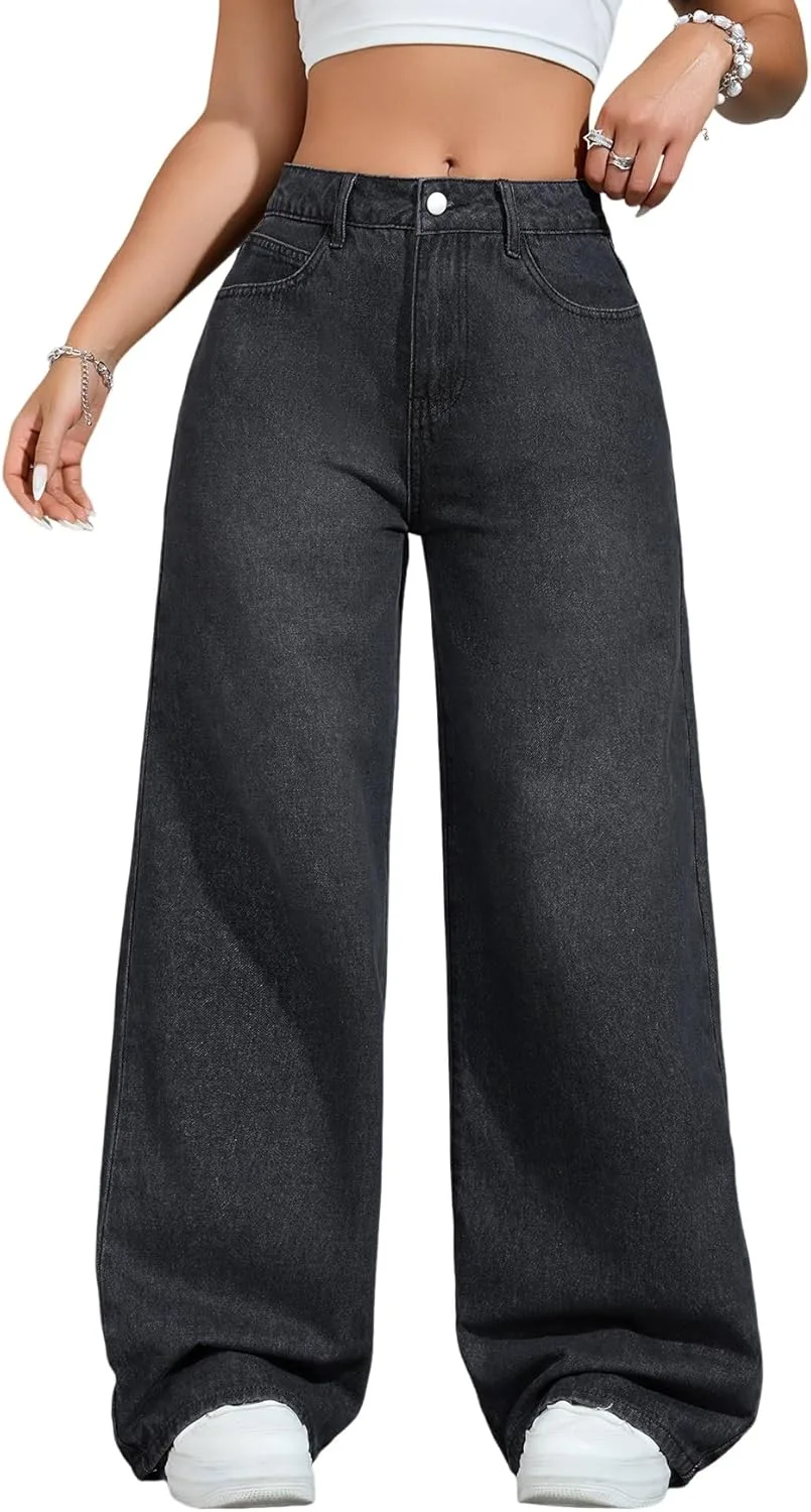 Женские джинсы Baggy Wide Leg Straight с карманами, комфортные Y2K Boyfriend Vintage Butfmv
Женские джинсы Baggy Wide Leg Straight с карманами, комфортные Y2K Boyfriend Vintage Butfmv