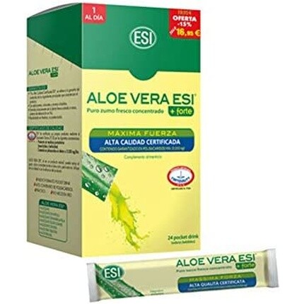 ESI Aloe Vera Strongest 24-карманный напиток 
ESI Aloe Vera Strongest 24-карманный напиток