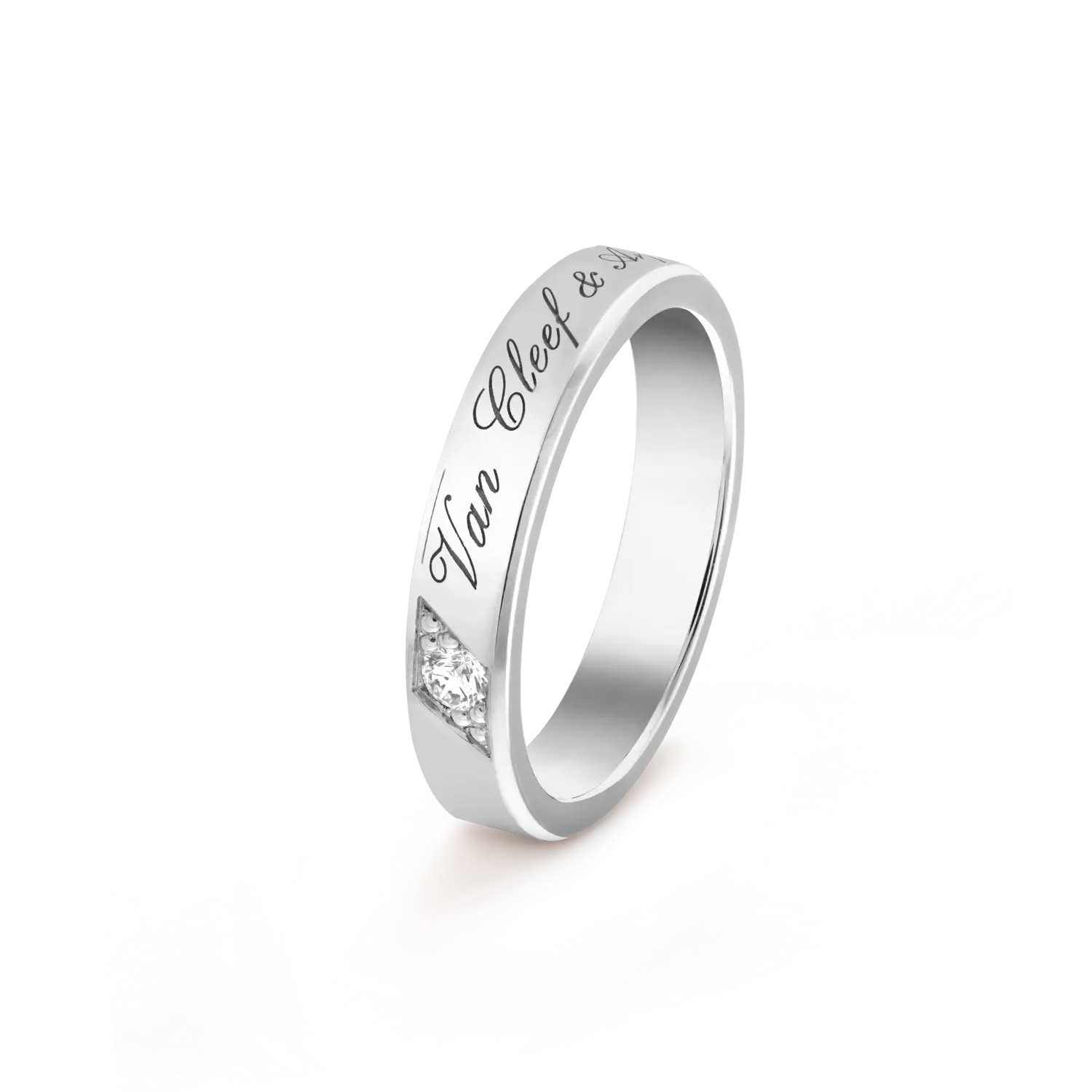 Обручальное кольцо Van Cleef & Arpels Toujours Signature Etoiles, 4 мм, платина, бриллиант
Обручальное кольцо Van Cleef & Arpels Toujours Signature Etoiles, 4 мм, платина, бриллиант