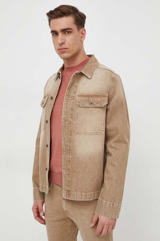 Джинсовая рубашка Enzo Pepe Jeans, бежевый 
Джинсовая рубашка Enzo Pepe Jeans, бежевый