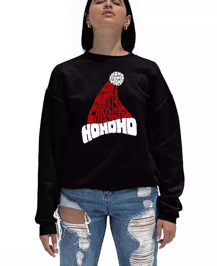 Женская толстовка с круглым вырезом «Все, что я хочу на Рождество — это ты» LA Pop Art, черный
Женская толстовка с круглым вырезом «Все, что я хочу на Рождество — это ты» LA Pop Art, черный