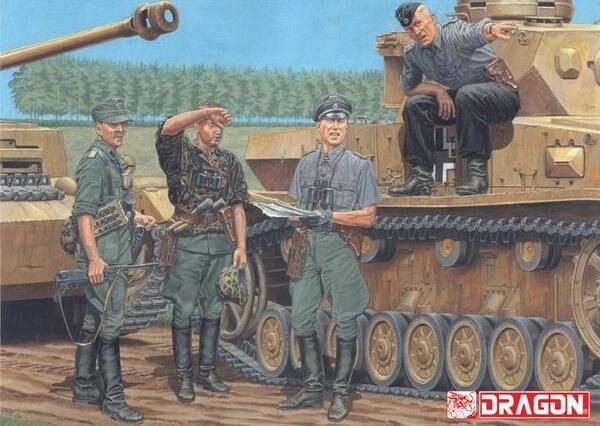 Немецкие офицеры Курск 1943 г., Дракон 6456 DRAGON
Немецкие офицеры Курск 1943 г., Дракон 6456 DRAGON