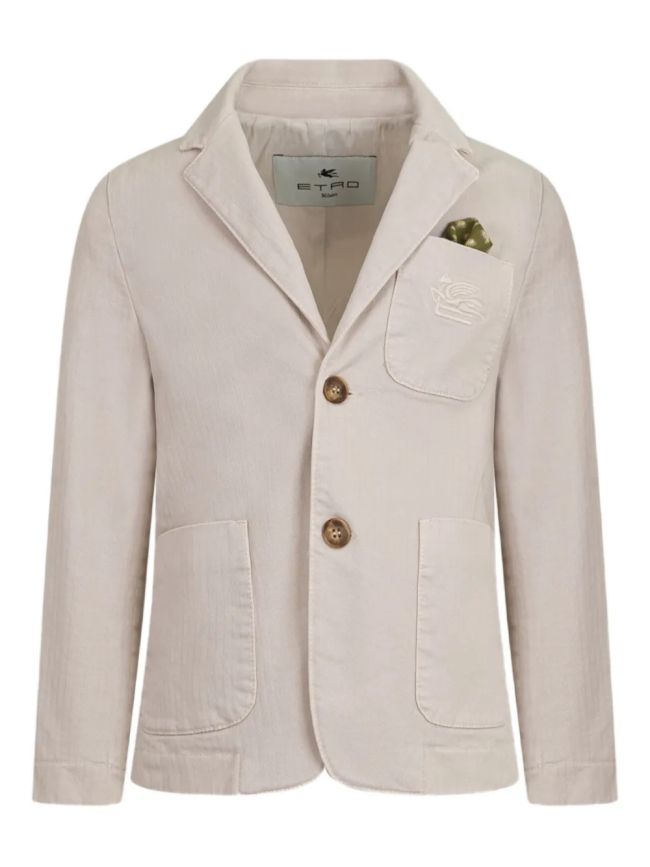 Блейзер с вышитым логотипом ETRO KIDS, нейтральный
Блейзер с вышитым логотипом ETRO KIDS, нейтральный